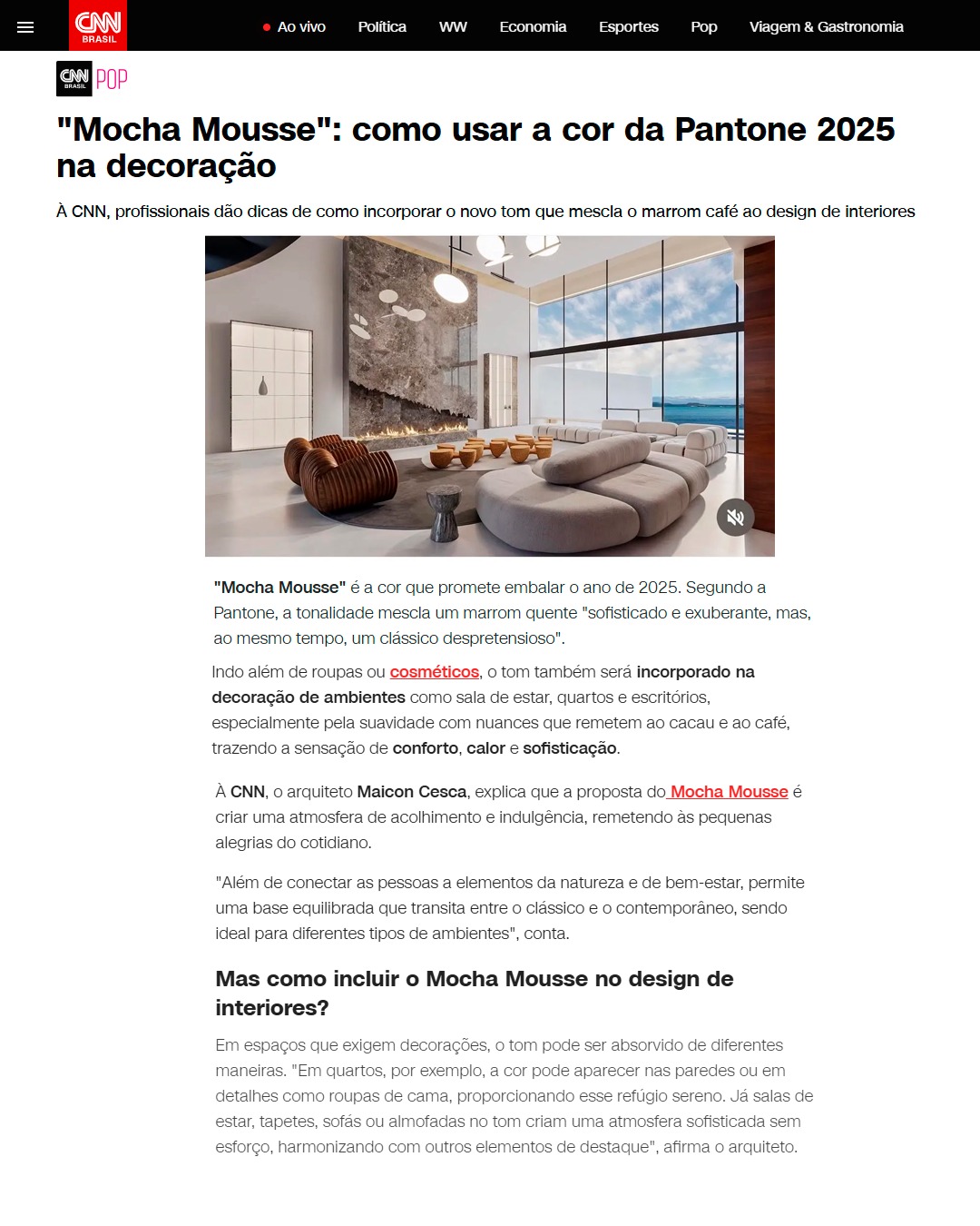 Matéria na CNN Brasil