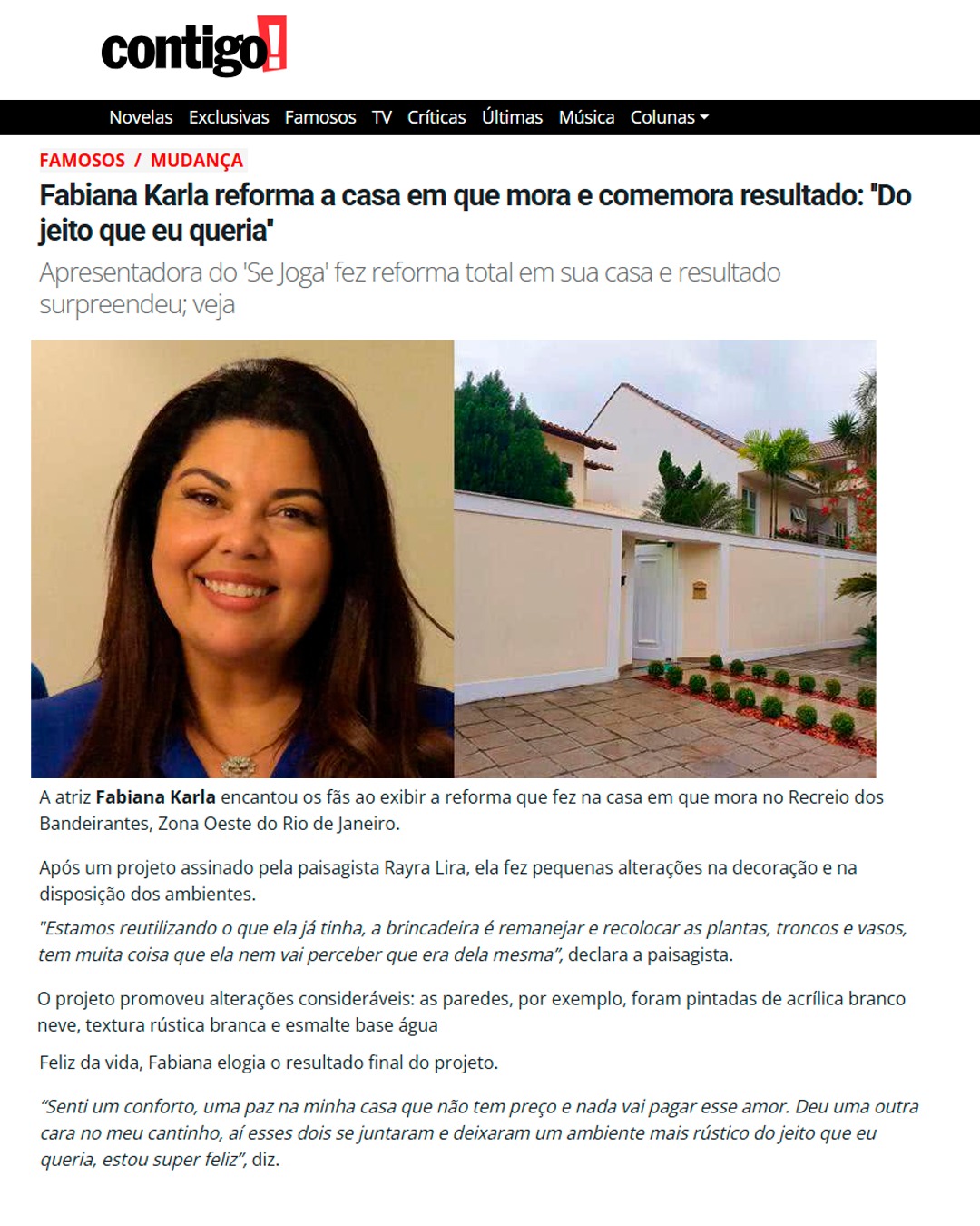 Matéria na Contigo